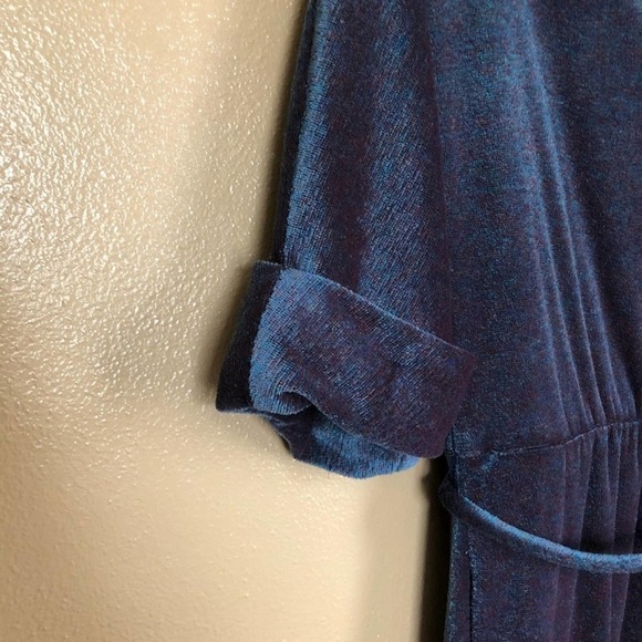 VINTAGE Parade NY Iridiscent Belted Midi Dress - Picture 7 of 7